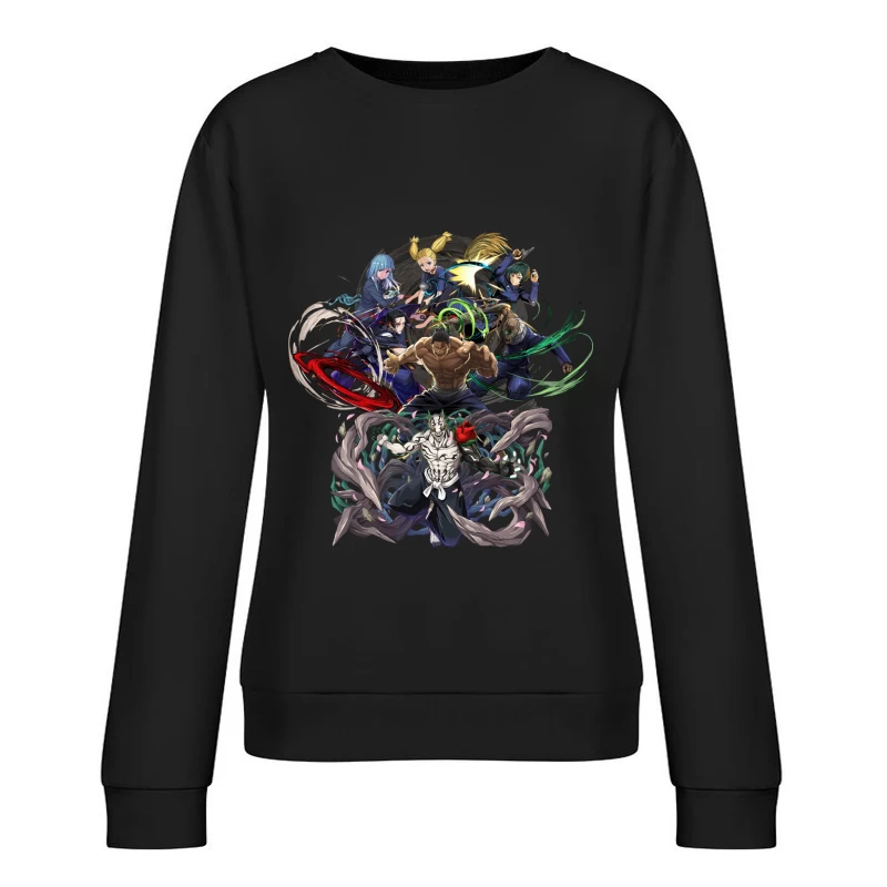 Les combattants se rassemblent contre le méchant Damen Pullover Sweatshirt