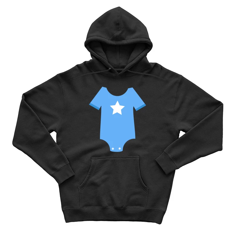 Body bleu pour bébé avec étoile blanche Homme Sweat à capuche