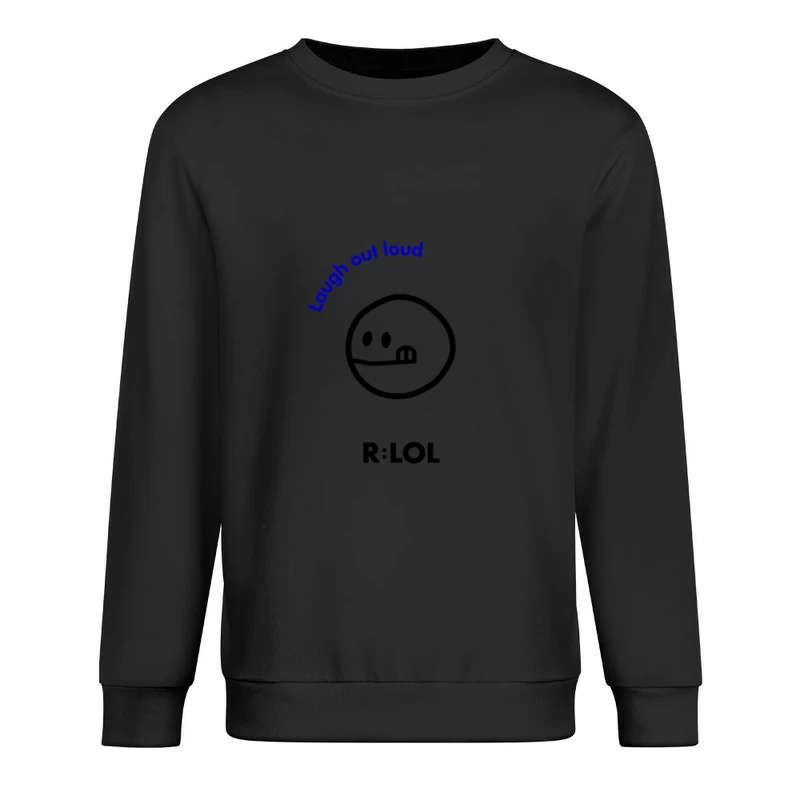 Lachen Sie laut Textdesign Herren Pullover Sweatshirt