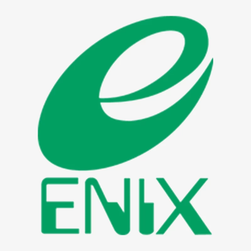 Green Stylized Enix Gaming Company Logo Male Pullover Sweatshirt