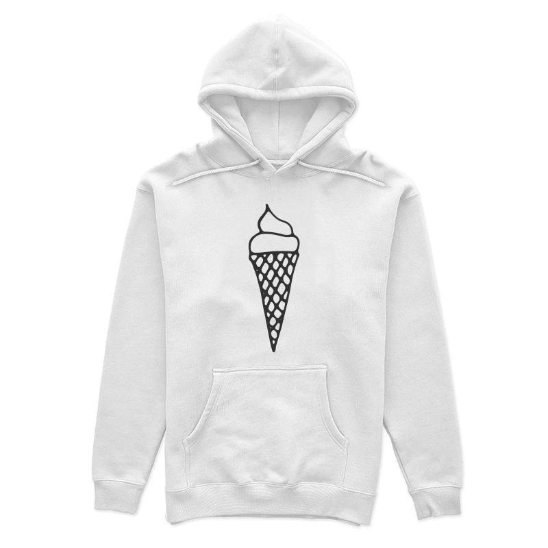 Image de cône glacé stylisé Femme Sweat à capuche