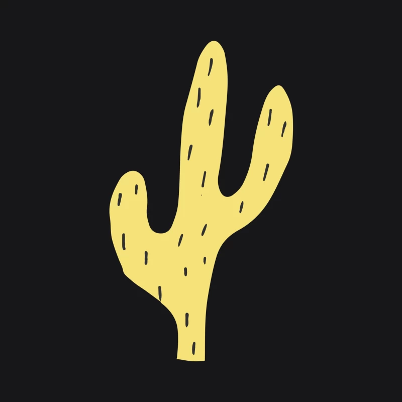 Illustration de cactus jaune Homme Sweat à capuche
