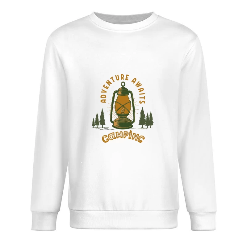 Campingabenteuer mit Laternenlicht Herren Pullover Sweatshirt