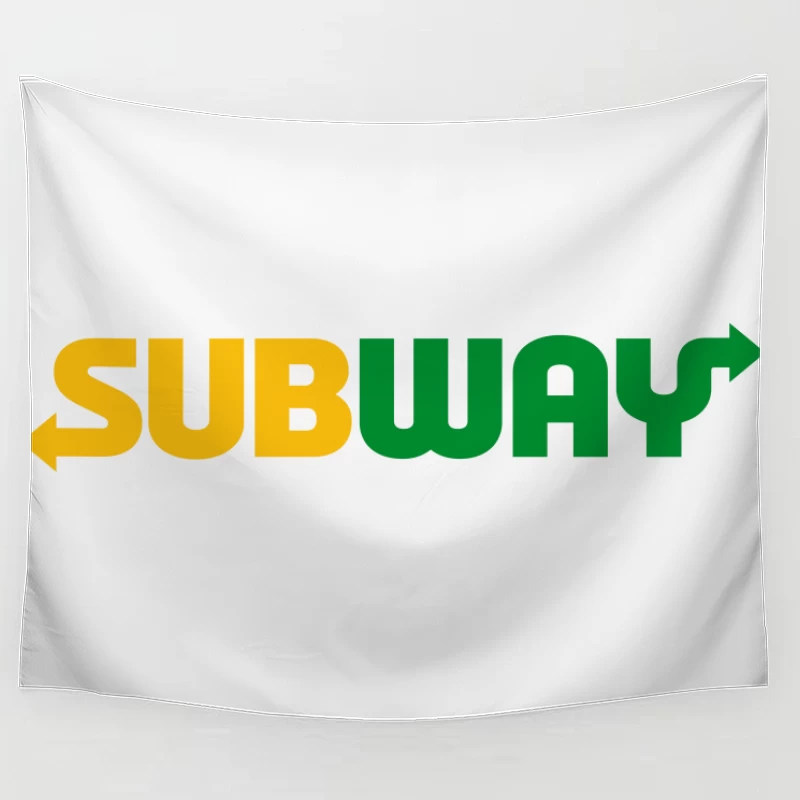 Subway Restaurant Logo Design Tapestry