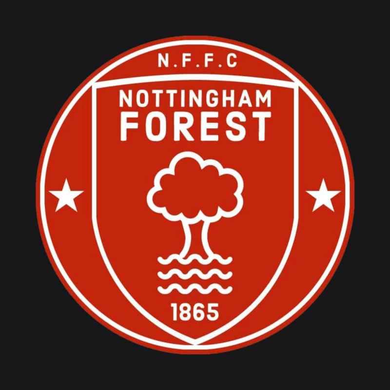 Nottingham Forest Retro Badge Male Pullover Hoodie