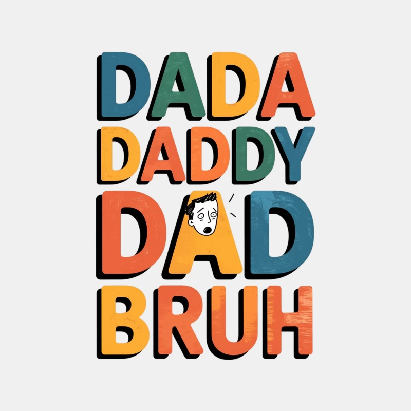 Colorful Typography: A Humorous Father's Day Tribute Male Tank Top