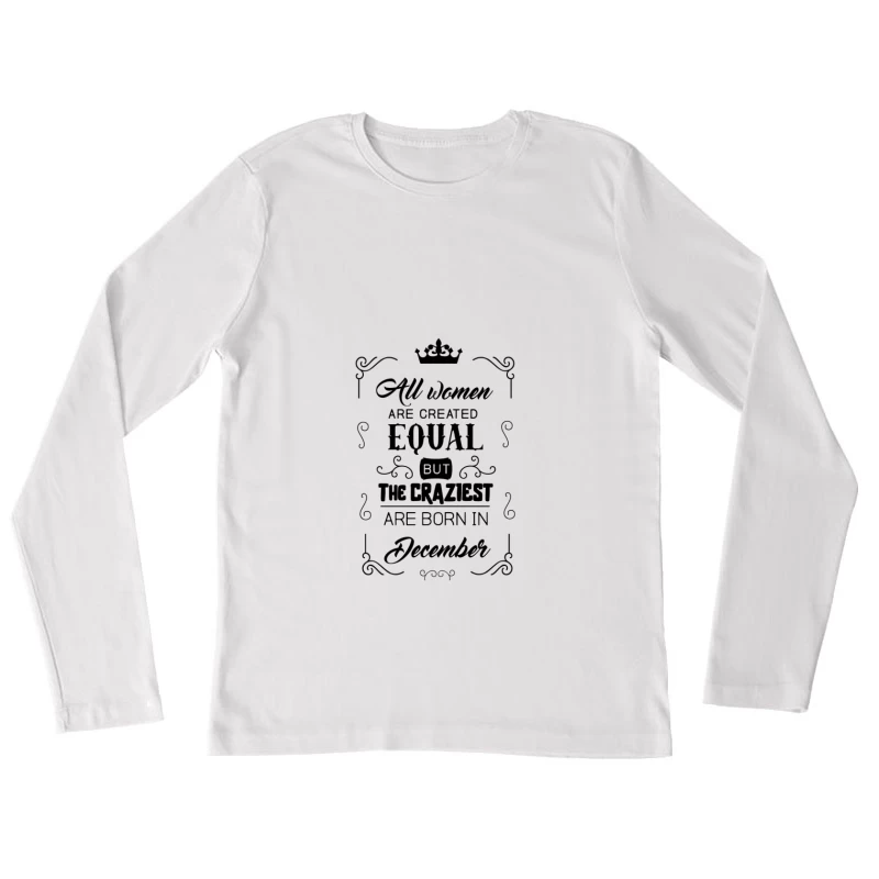 Forme et spirale artistiques en noir Femme Manches Longues T-Shirt