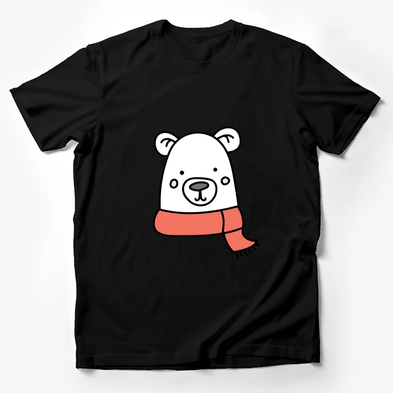 Illustration d'ours polaire avec écharpe Homme T-Shirt