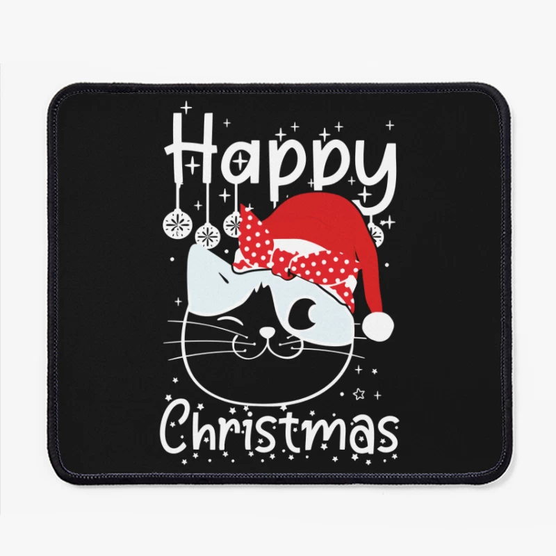 The Festive Feline Cheer Mouse Pad