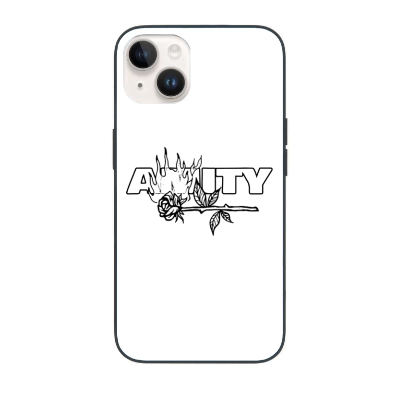 The Amity Affliction Fire Rose iPhone Case