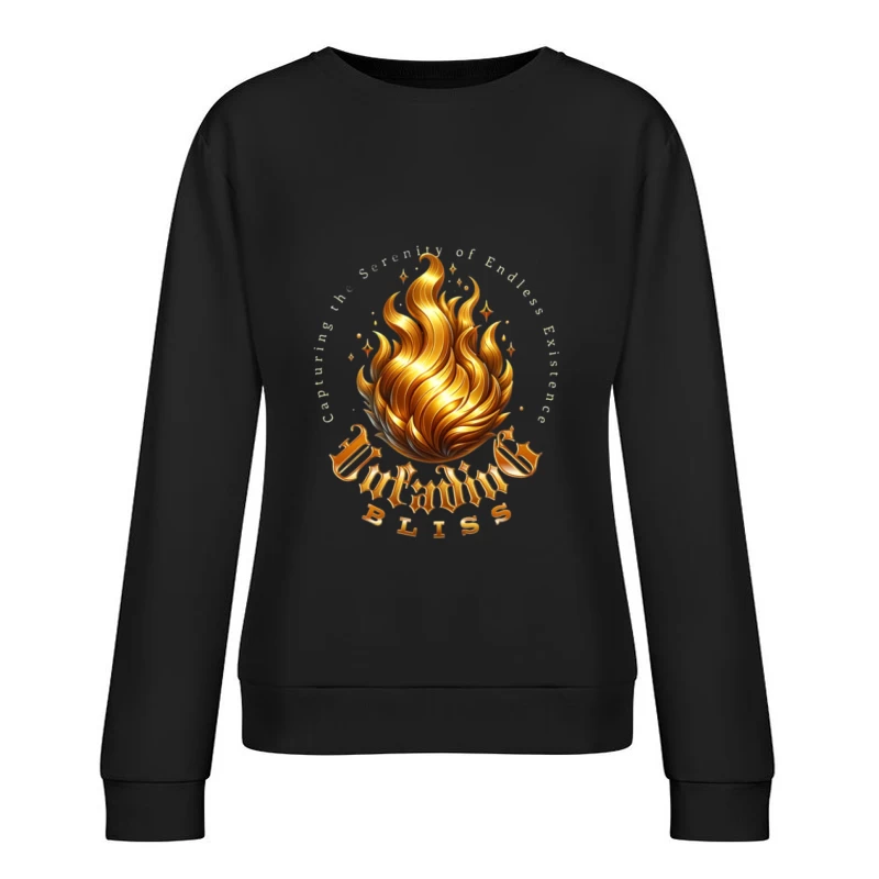 Flammes Dorées de Sérénité Femme Sweat-shirt à enfiler
