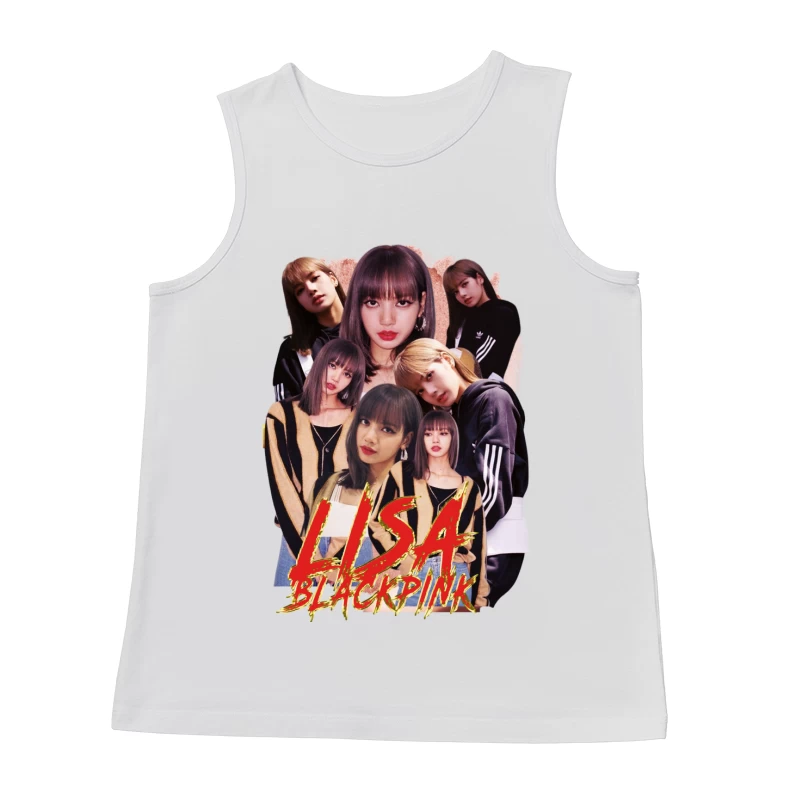 Lisa from BLACKPINK - K-pop Idol and Fashion Icon Male Tank Top
