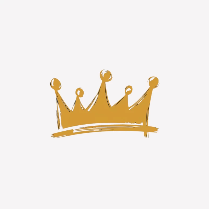 Golden Crown: Symbol of Royal Luxury Female T-Shirt