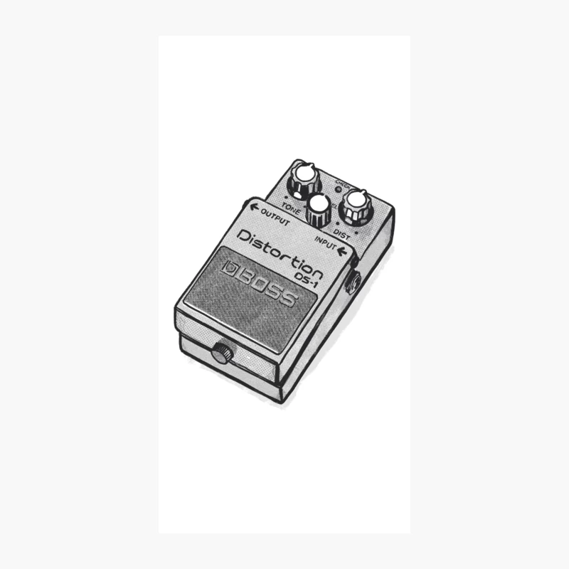 Distortion FX Pedal  Original Design iPhone Case