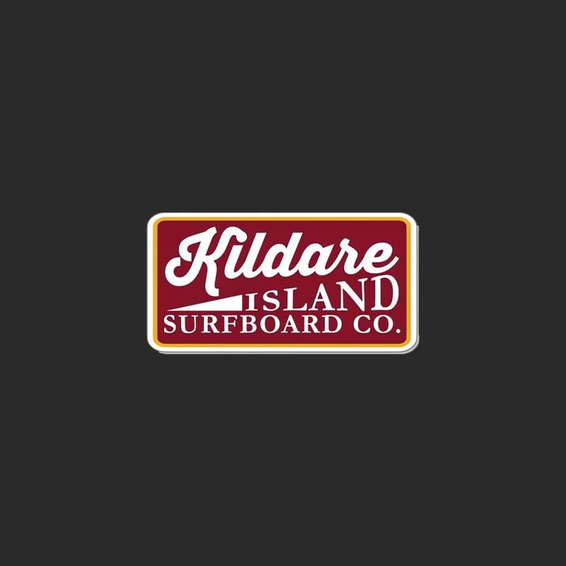 Retro Kildare Island Surfboard Company Logo Sign Baseball Cap