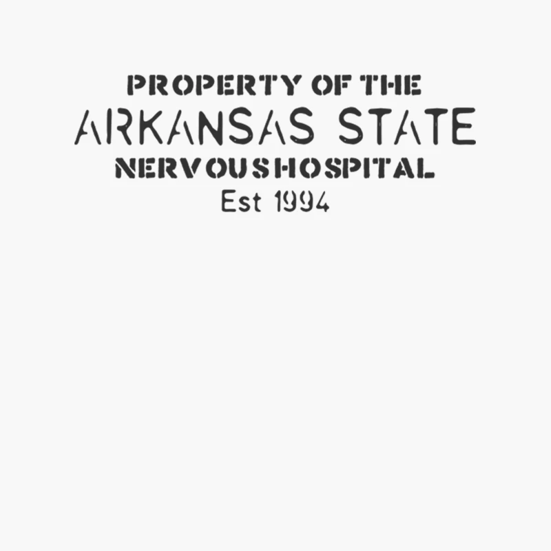 Arkansas State Nervous Hospital Property Label Cotton Tote Bag