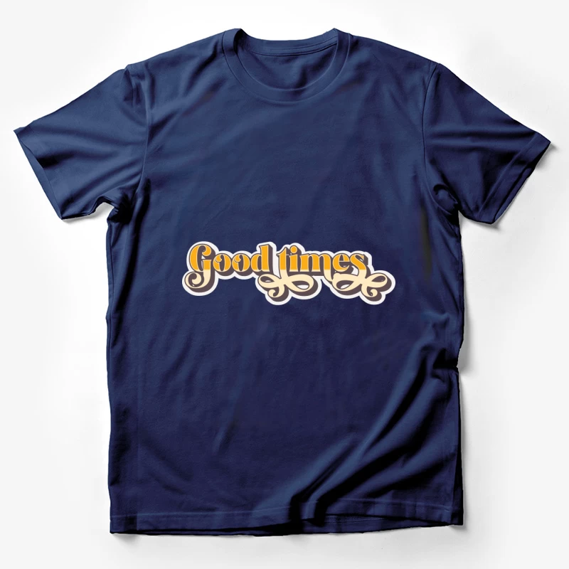 Gute Zeiten Schriftzug Design Herren T-Shirt