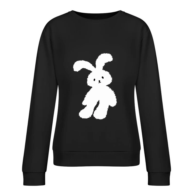 Süßes, flauschiges Häschen Damen Pullover Sweatshirt