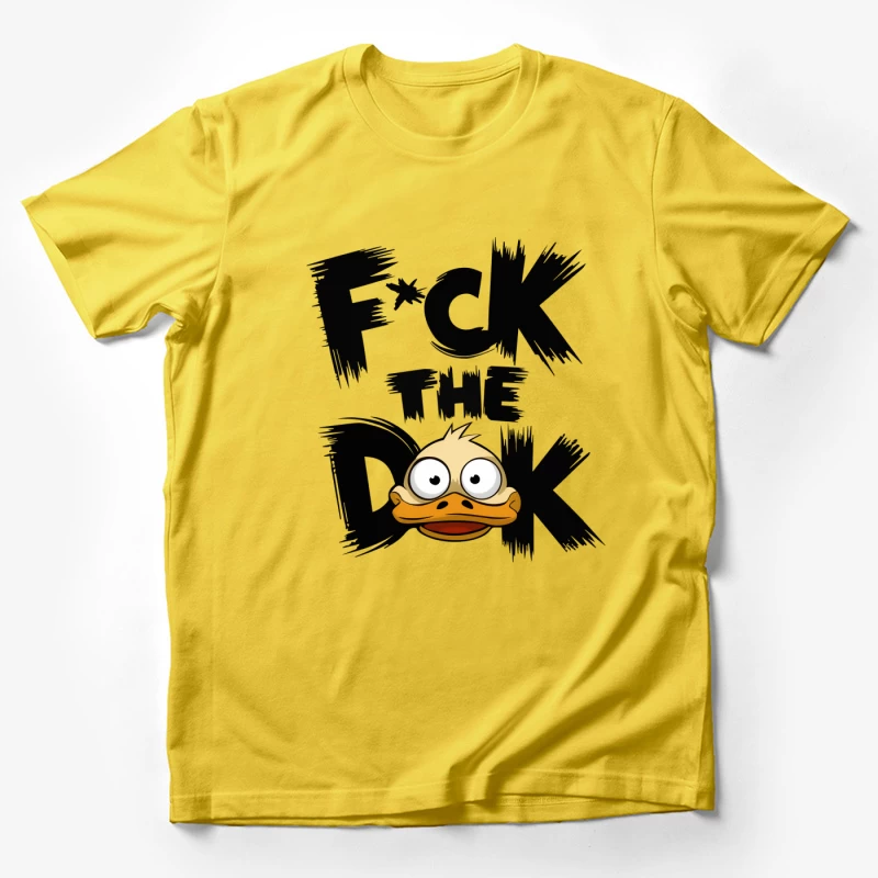 Angry Cartoon Duck Male T-Shirt