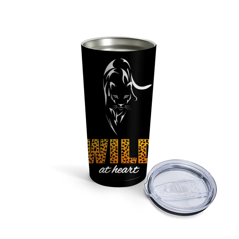 Wild at Heart – Bold Leopard Spirit Travel Mug