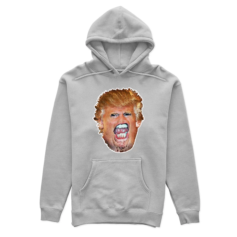 Donald Trump Glitch Horror Memeshirt Design Female Pullover Hoodie