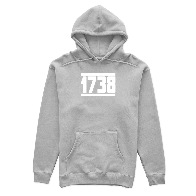 Graphic Design Featuring the Number 1738 Female Pullover Hoodie