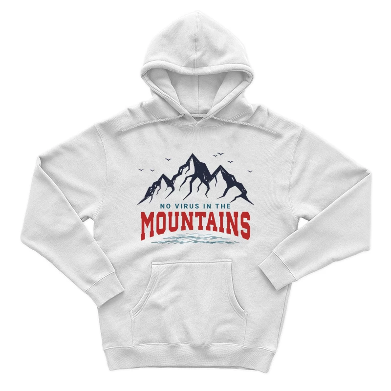 Keine Viren in den Bergen Herren Pullover Hoodie