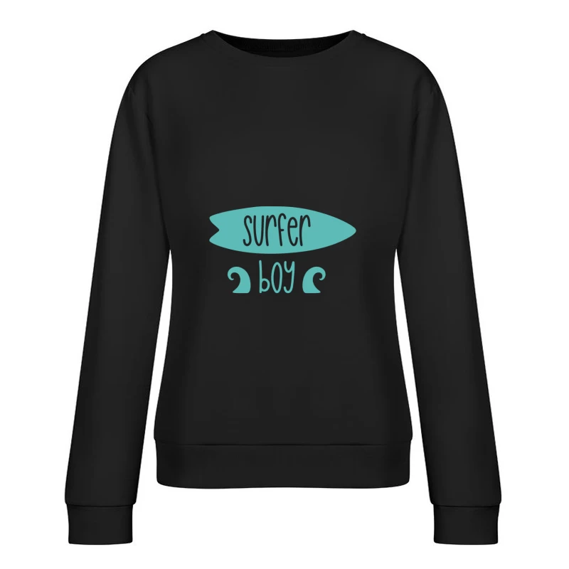 Design Surfer Boy Femme Sweat-shirt à enfiler
