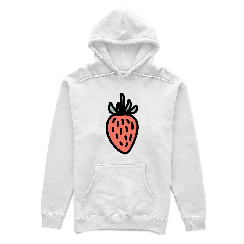 Dessins animés fraise stylisée Femme Sweat à capuche