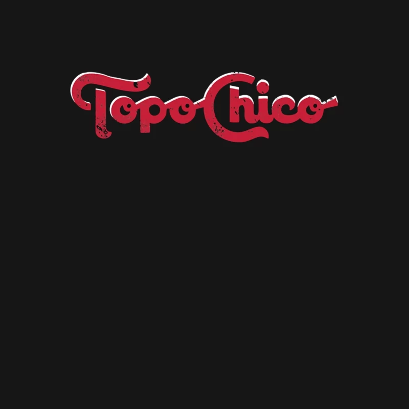 Vintage Topo Chico Red Logo Design Male T-Shirt