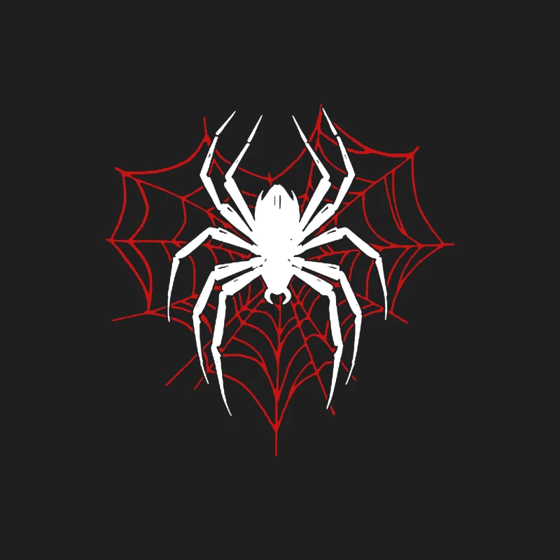 Spinne mit rotem Netz Herren Tanktops
