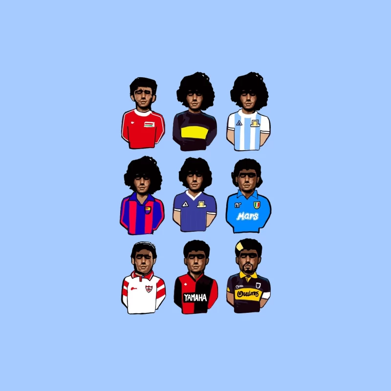 Retro Football Legends - THE MARADONAS Tapestry