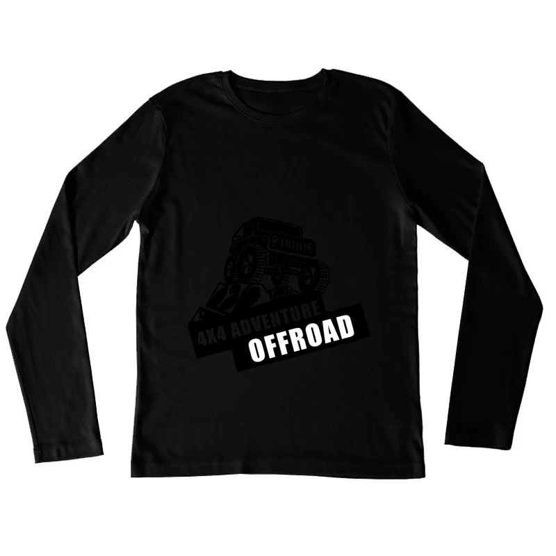 Silhouette de Jeep Offroad Femme Manches Longues T-Shirt