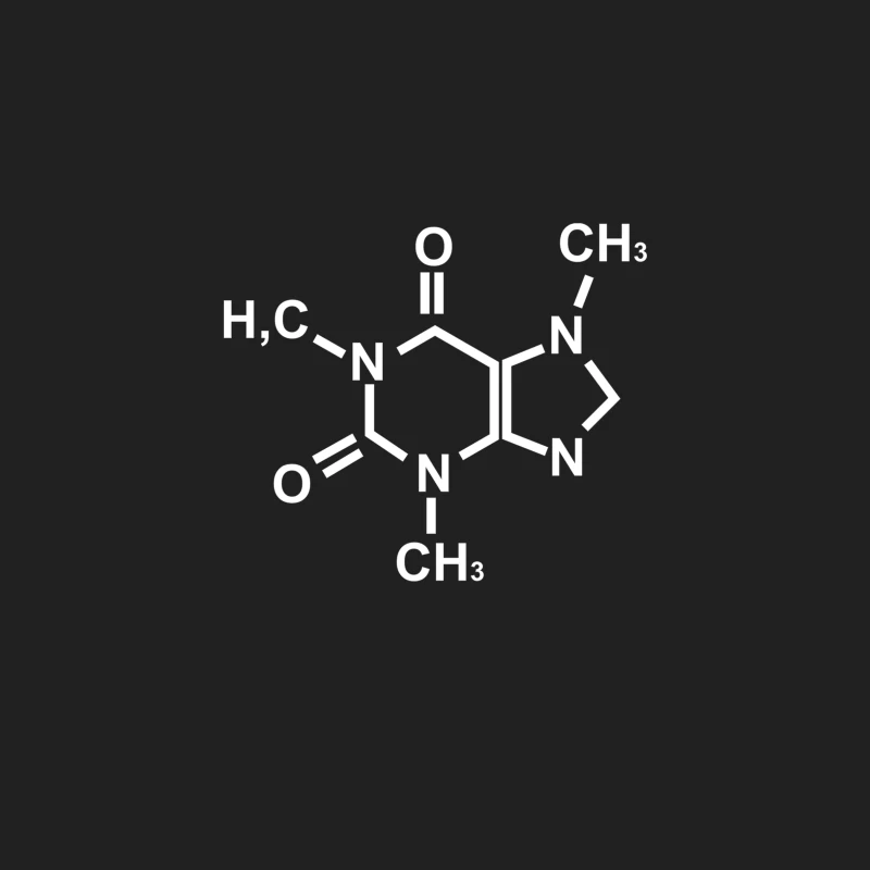 Caffeine Molecule Gamer Nerd Geek Science Funny Bucket Hat