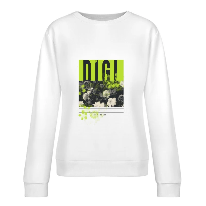 Florales Digitaldesign Damen Pullover Sweatshirt