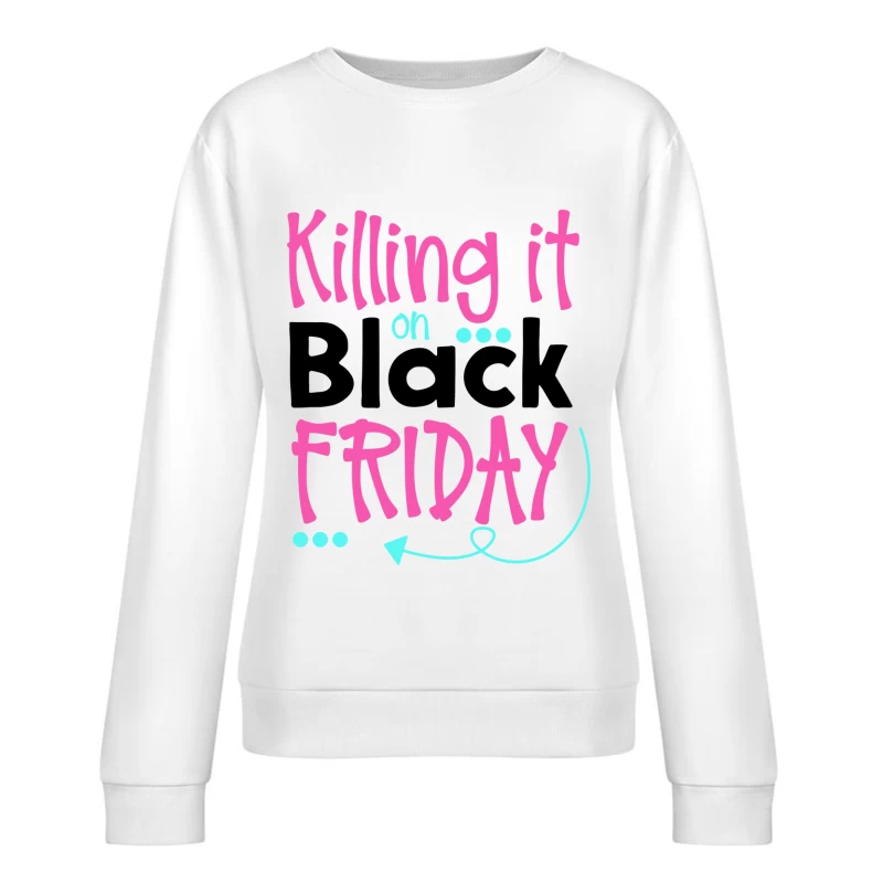 Conception de Black Friday dynamique Femme Sweat-shirt à enfiler