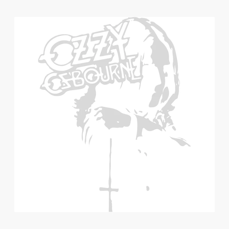 Ozzy Osbourne Prayer Black Sabbath Throw Pillow
