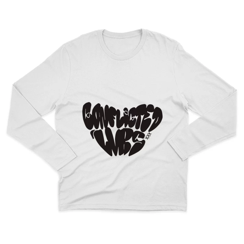 Konfliktkunstdesign Herren Langarm T-Shirt