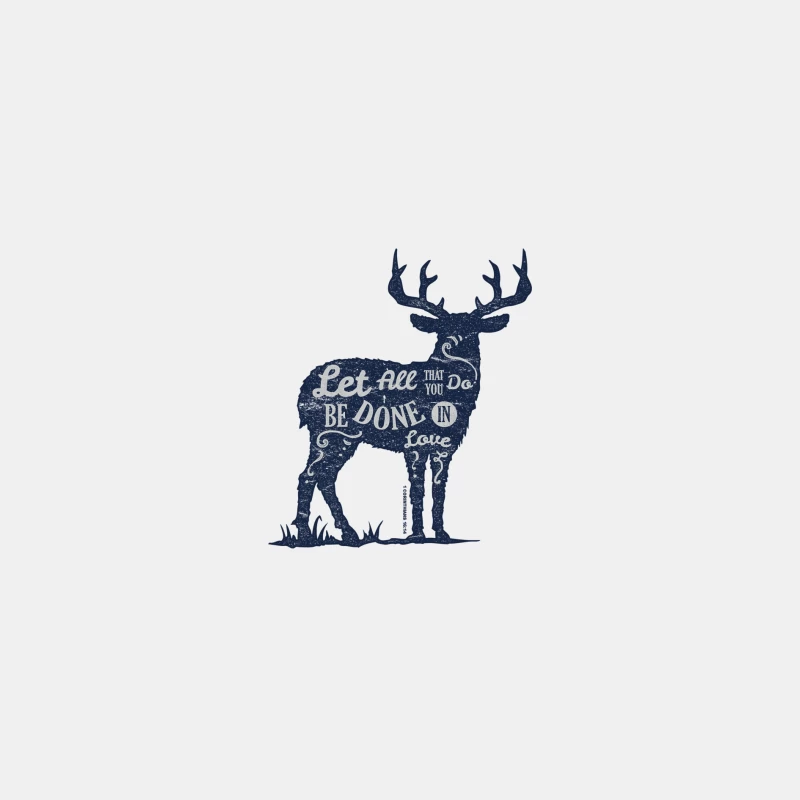 Motif de cerf avec citation inspirante Homme Débardeur