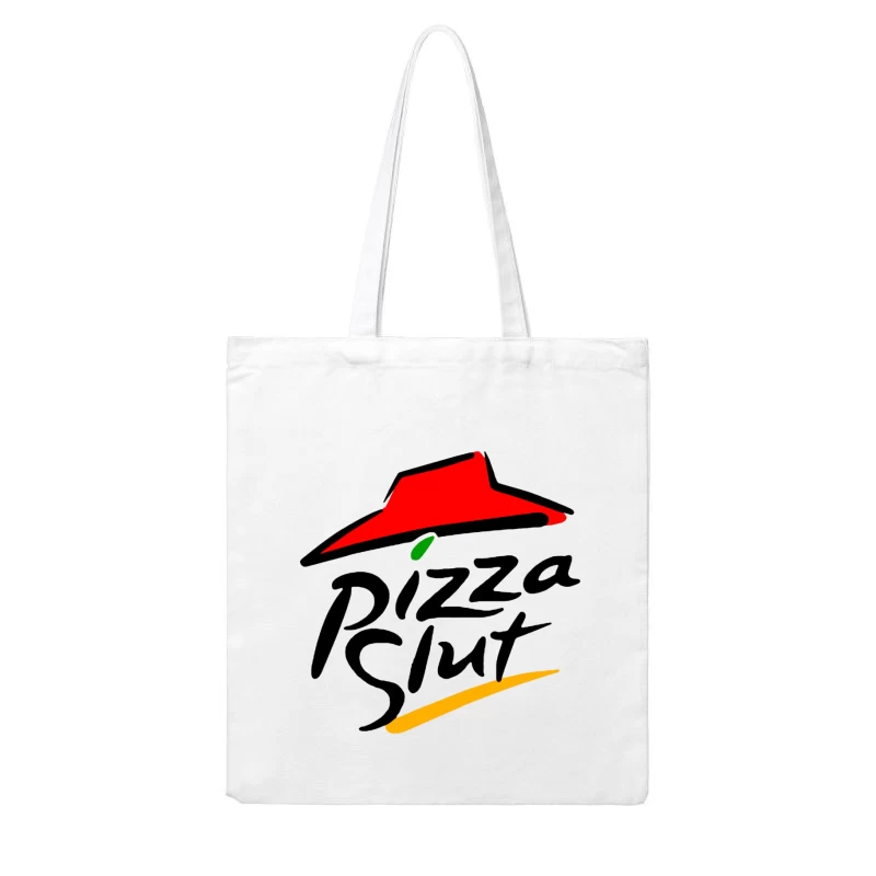 Pizza Hut Classic Red Roof Restaurant Logo Cotton Tote Bag