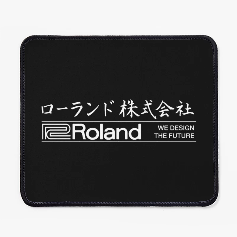 Roland Corporation Logo with Japanese Text and Design Slogan Mouse Pad