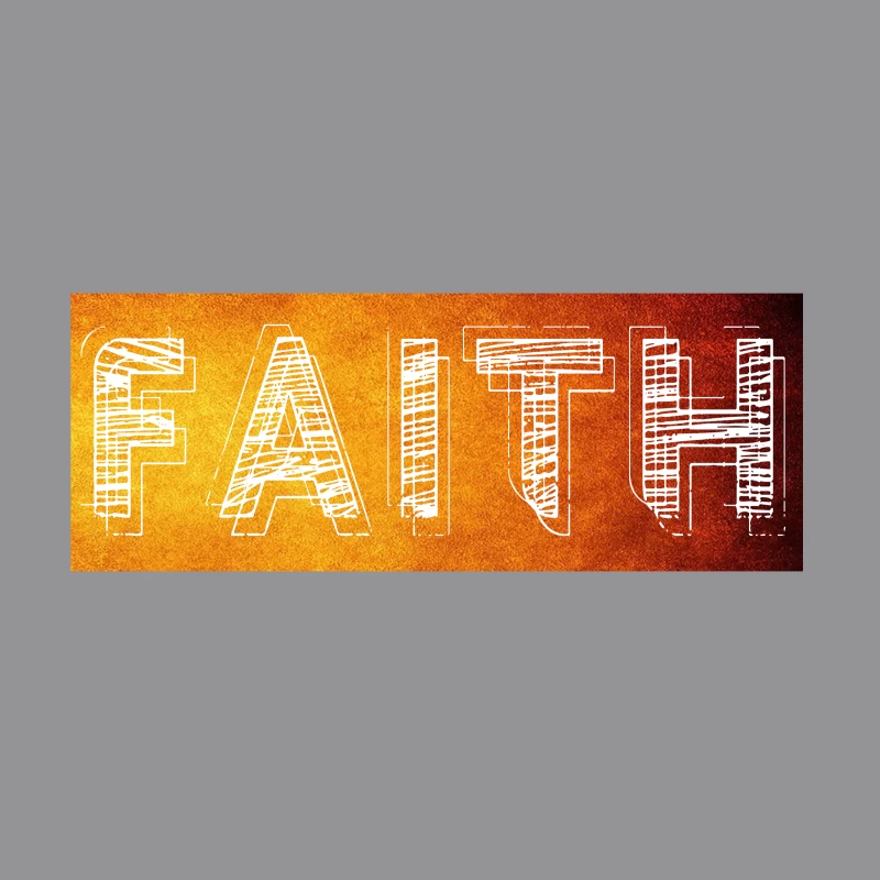 Inspirational Typography of Faith Coffee Mug