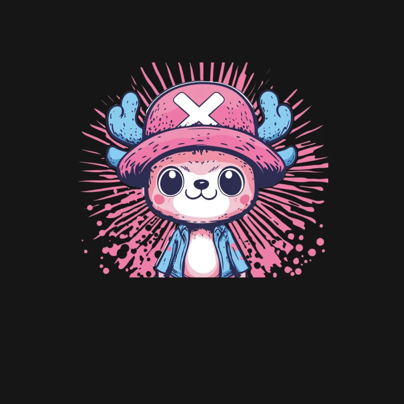 Cute Kawaii One Piece Chopper Character Illustration Female Long Sleeve T-Shirt