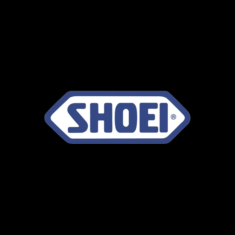 SHOEI Motorcycle Helmet Brand Logo in Blue Tapestry