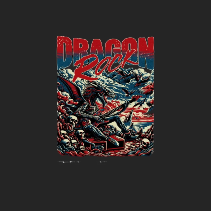 Affiche de concert de rock dragon Femme Sweat-shirt à enfiler