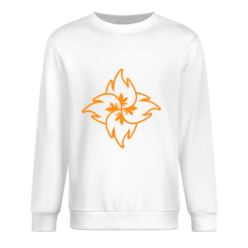 Abstrakte florale Wirbel Herren Pullover Sweatshirt