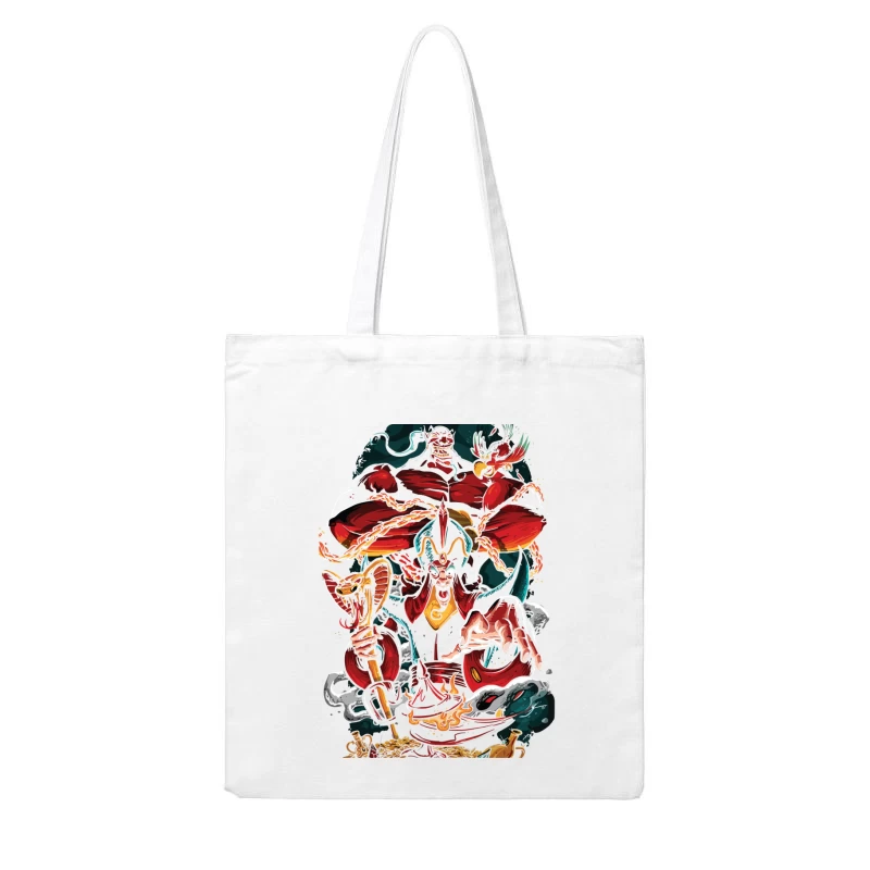 Animated Fantasy Villains Cotton Tote Bag