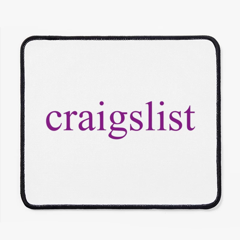 Craigslist Purple Logo Design Mouse Pad