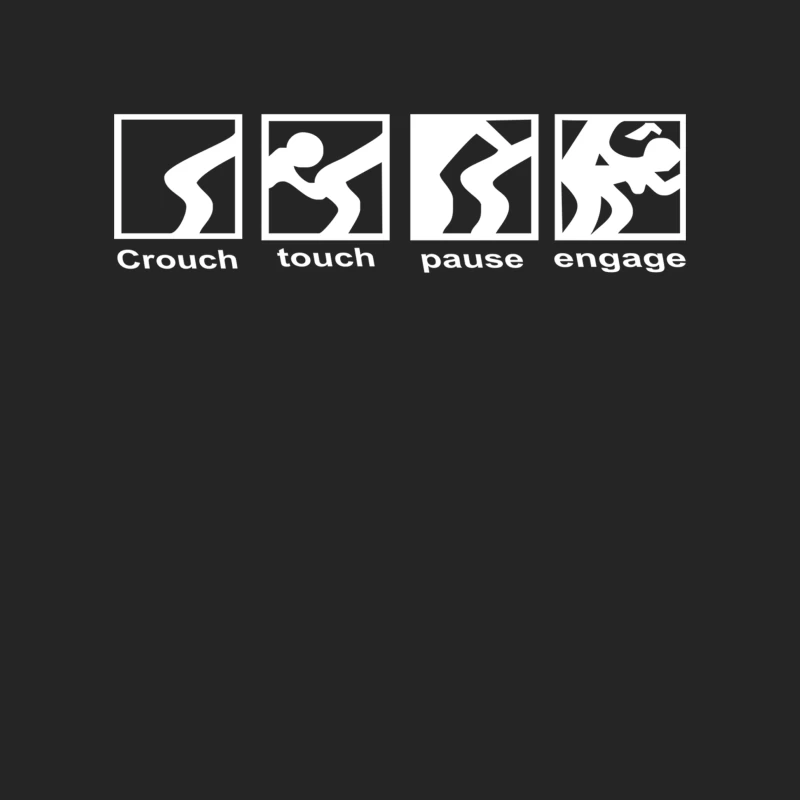 Crouch Touch Pause Engage ~ Funny England Scotland Wales Ireland Rugby Female Pullover Sweatshirt