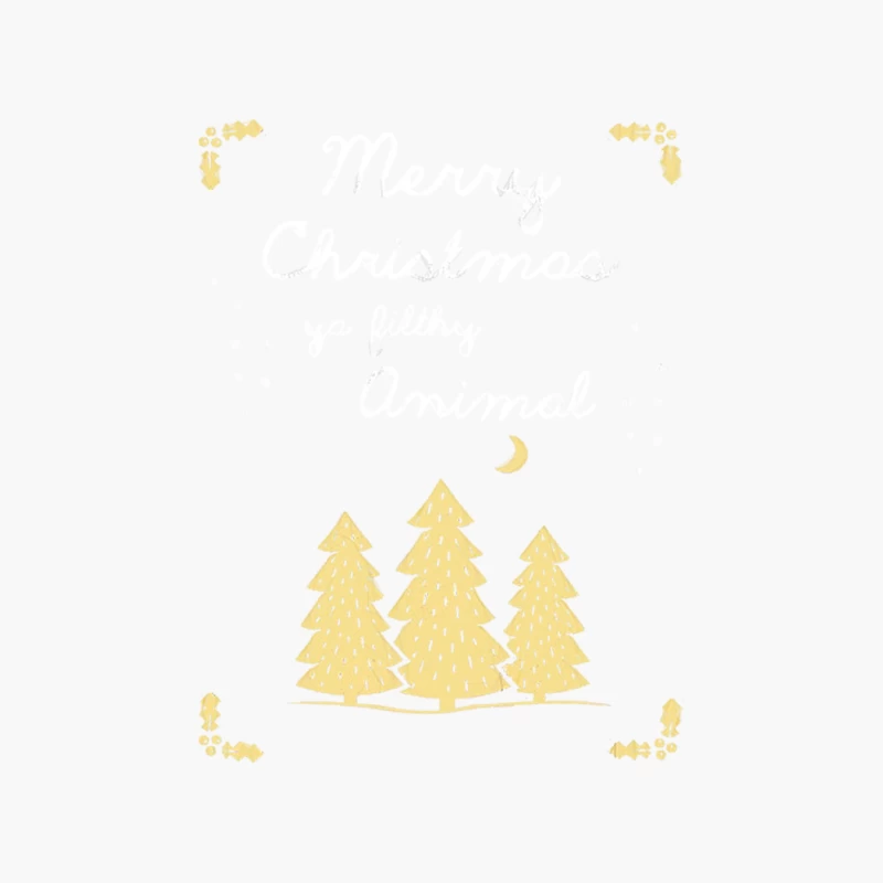 Merry Christmas Ya Filthy Animal Cotton Tote Bag